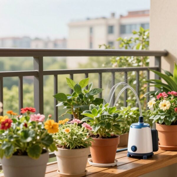 Automatyczne podlewanie na balkonie