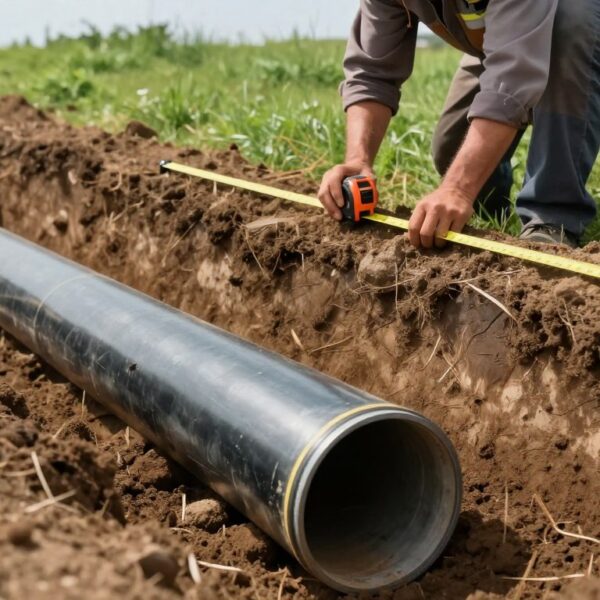 Jak głęboko zakopać rury drenażowe