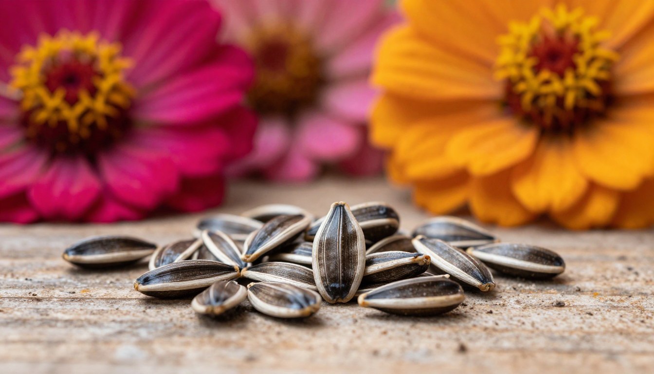 Jak wyglądają nasiona cynii