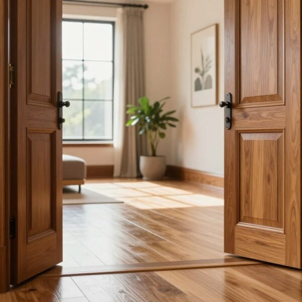 Jakie drzwi do drewnianej podłogi wybrać, aby stworzyć spójne i eleganckie wnętrze