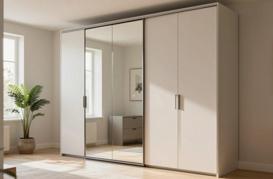 Jakie lustro na drzwi szafy wybrać, by optycznie powiększyć wnętrze