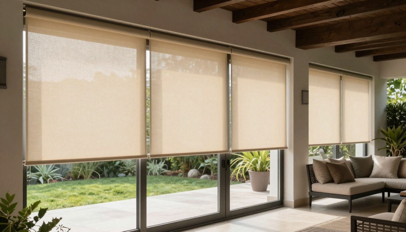 Jakie rolety na drzwi tarasowe przesuwne