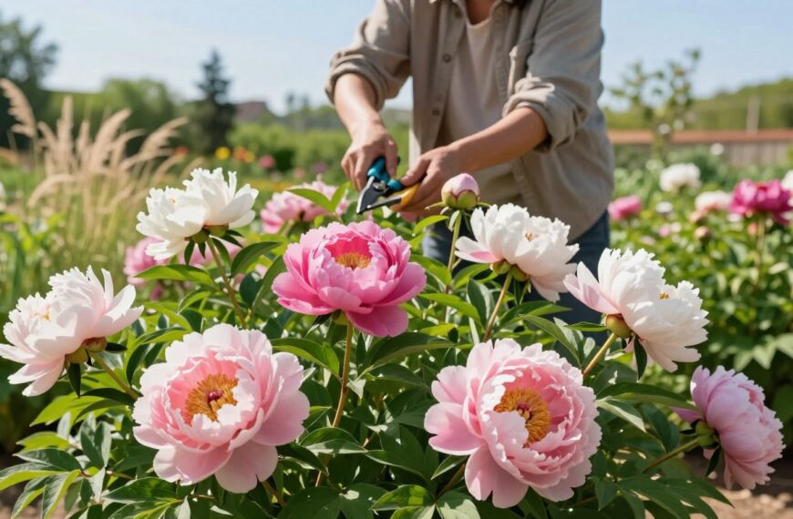Kiedy przycinać piwonie po przekwitnięciu, aby nie zaszkodzić roślinie