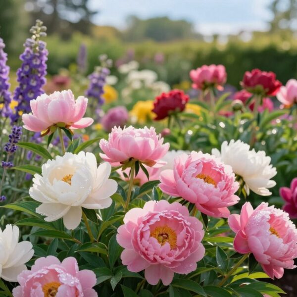 Z czym łączyć piwonie na rabacie, aby ogród zachwycał harmonią kolorów